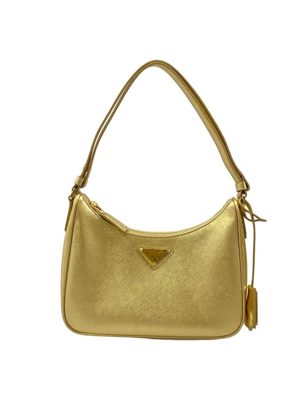 Prada Handbag Gold Leather